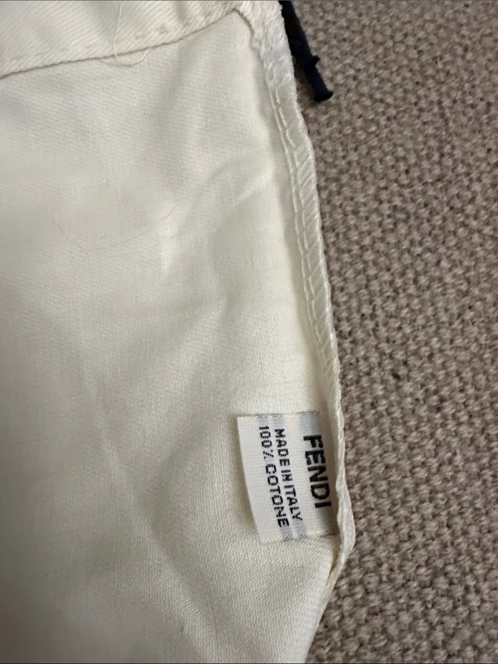 Fendi Cream Dust Bag - for wallet